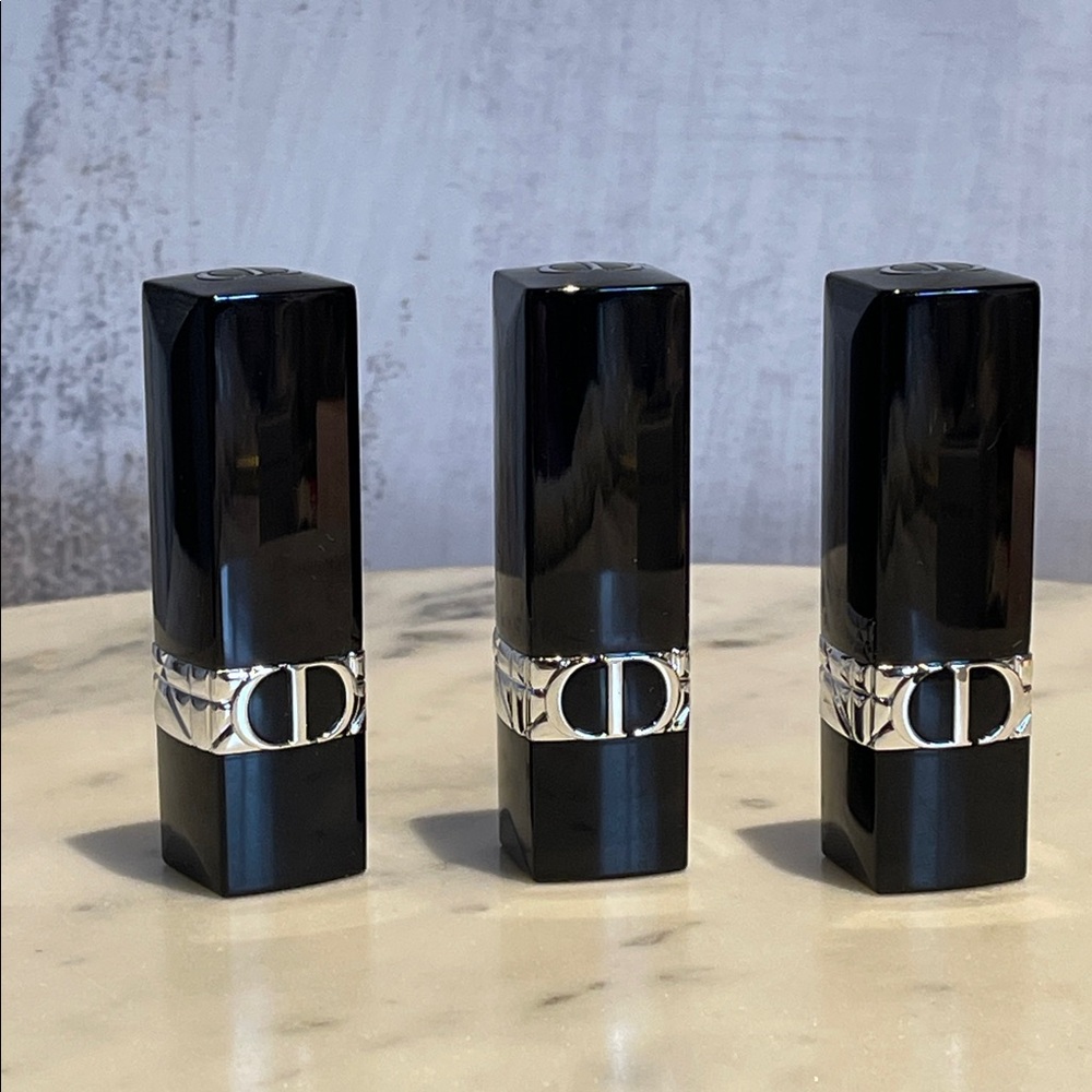 Christian Dior Lipstick set +  Fragrance Collection with Dark Blue  pouch ❤️🎁🥰 - Picture 3 of 6